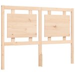 vidaXL Cadre de lit avec tête de lit 140x200 cm bois massif