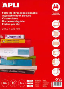 Couvre-livres repositionnable A4+ 10 pièces