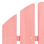 vidaXL Chaise de jardin Adirondack avec pouf bois de sapin solide rose