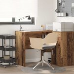 vidaXL Bureau Bois ancien 102 x 50 x 75 cm Bois d'ingénierie