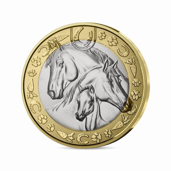Animaux préférés des Français Monnaie de 5€ métal commun - Cheval