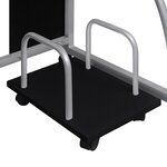 vidaXL Bureau d'ordinateur Noir 110x52x88 5 cm Bois d’ingénierie