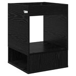 vidaXL Table d'appoint 2 Pièces Chêne noir 40 x 40 x 56 cm