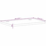 vidaXL Dessus de bureau 100x60x4 cm bois massif de hêtre