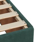 vidaXL Cadre de lit vert foncé 120x190 cm velours