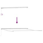 vidaXL Auvent Blanc 5 × 3 5 m Métal