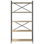 vidaXL Étagère Chêne Sonoma 80 x 30 x 155 cm Bois d'ingénierie
