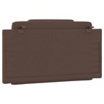 vidaXL Coussin de tête de lit Viana marron 100 cm similicuir