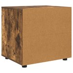 vidaXL Armoire de rangement Chêne fumé 60 x 48 x 57 cm