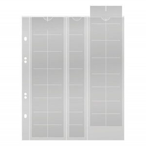 Feuilles numismatiques Multi-Collect pour 5 séries de 8 pièces euro. Intercalaires - Noir