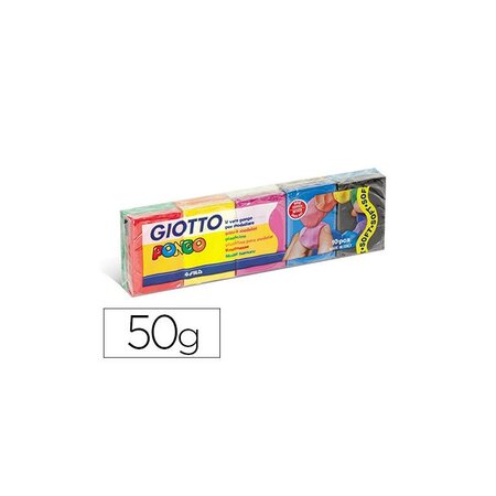 Pâte à modeler pongo minérale lavable assortiment 10 pains 50g GIOTTO