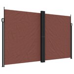vidaXL Auvent latéral rétractable Marron 200x1200 cm