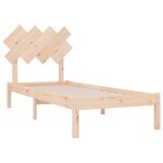 vidaXL Cadre de lit sans matelas 90x190 cm bois massif