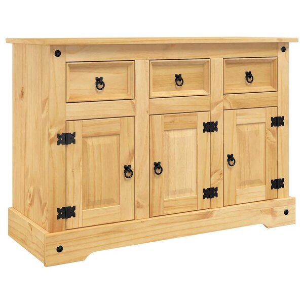 vidaXL Buffet Corona marron 112x44x78 cm bois massif pin mexicain