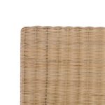 vidaXL Cadre de lit avec tête de lit sans matelas rotin véritable