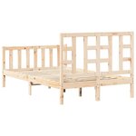 vidaXL Cadre de lit sans matelas 120x200 cm bois de pin massif
