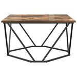 vidaXL Table basse Chêne fumé 80 x 80 x 45 cm