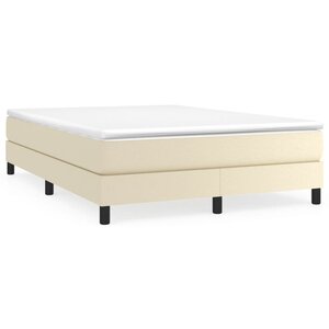 vidaXL Cadre de lit sans matelas crème 140x200 cm similicuir