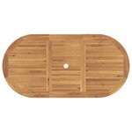 vidaXL Ensemble de salle à manger pour jardin 5 Pièces Marron
