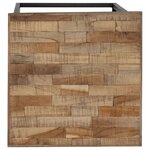 vidaXL Ensemble de tables pour plante 3 Pièces Teck recyclé