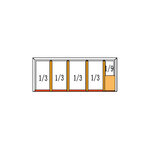 Table pizza réfrigérée avec marbre toit inox - 2 portes 5 gn 1/3 - atosa - r600a - acier inoxydable2300900pleine x700x1155mm