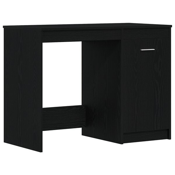 Bureau vidaXL Noir Chêne 100x50x76 cm Bois d'ingénierie
