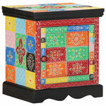 vidaXL Table de chevet multicolore 2 Pièces 40x35x45 cm