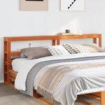 vidaXL Tête de lit avec étagères marron cire 180 cm bois massif de pin