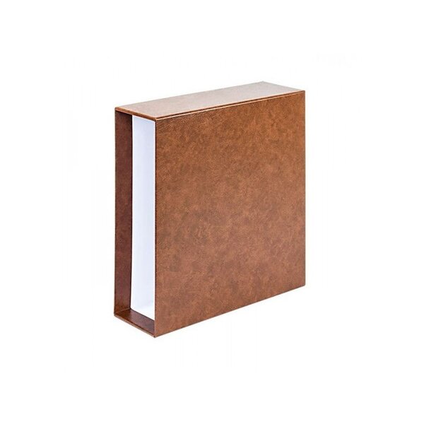 Boitier de protection pour la reliure Multi-collect Lindner. Couleur - Brun