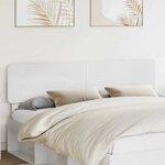 vidaXL Tête de lit Blanc Brillant 200 cm Bois d'ingénierie