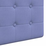 vidaXL Tête de lit suspendue Avec lumière LED Bleu denim Tissu