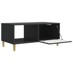 vidaXL Table basse Noir 90 x 50 x 40 cm Bois d'ingénierie