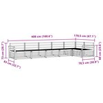 vidaXL Ensemble de canapés d'extérieur 6 Pièces Naturel