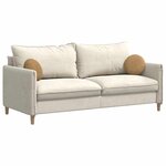 vidaXL Coussins de siège 2 Pièces Marron Ø 40 x 13 cm Velours