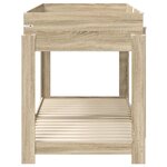 vidaXL Lit Superposé pour Enfants Chêne Sonoma 100 x 200 cm