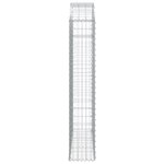 vidaXL Panier de gabions arqué 150x30x160/180 cm Fer galvanisé