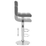 vidaXL Tabouret de bar Gris Similicuir