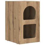vidaXL Table de chevet Chêne artisanal 29 5 x 33 5 x 50 cm