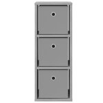 vidaXL Buffet avec tiroir Gris Sonoma 25 5 x 22 x 69 5 cm