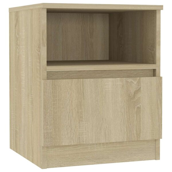 vidaXL Table de chevet chêne sonoma 40x40x50 cm bois d'ingénierie