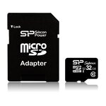 Carte mémoire Micro SD Silicon Power 32Go Class 10 avec adaptateur