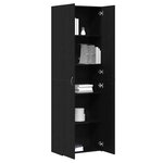 vidaXL Cabinet de Bureau Chêne noir 60 x 32 x 190 Bois d'ingénierie