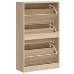 vidaXL Armoire à chaussures Chêne sonoma 63x24x103cm Bois d'ingénierie