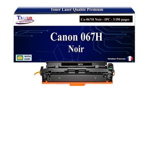 T3AZUR - Toner compatible avec Canon i-SENSYS LBP-631Cw  LBP-633Cdw  MF-651Cw  MF-655Cdw  MF-657Cdw remplace Canon 067H Noir - 3 150 pages