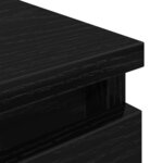 vidaXL Meuble TV noir 40x35x54 cm bois d'ingénierie