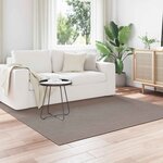vidaXL Tapis d'intérieur LUGO Taupe 200 x 200 cm Polyester