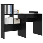 vidaXL Bureau Chêne noir 131 5 x 50 x 106 5 cm Bois d'ingénierie