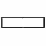 vidaXL Jardinière surélevée Noir 200 x 50 x 54 cm