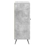 vidaXL Buffet Gris béton 66 x 34 5 x 90 cm Bois d'ingénierie