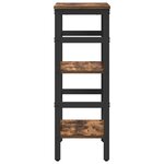 vidaXL Étagère Chêne fumé 40 x 29 5 x 81 cm Bois d'ingénierie